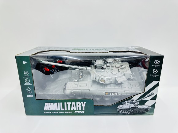 Танк на пульте р/у, световые и звуковые эффекты, размер: 33,5*13,5*11 см, в/к 38,5*15,5*18 см