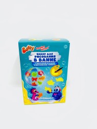 Набор для рисования в ванной с мыльной краской и штампами «МИКС», в/к 16*11*11 см